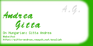 andrea gitta business card